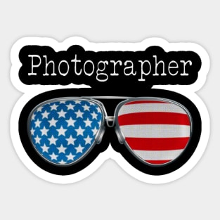 AMERICA PILOT GLASSES PHOTOGRAPHER Sticker